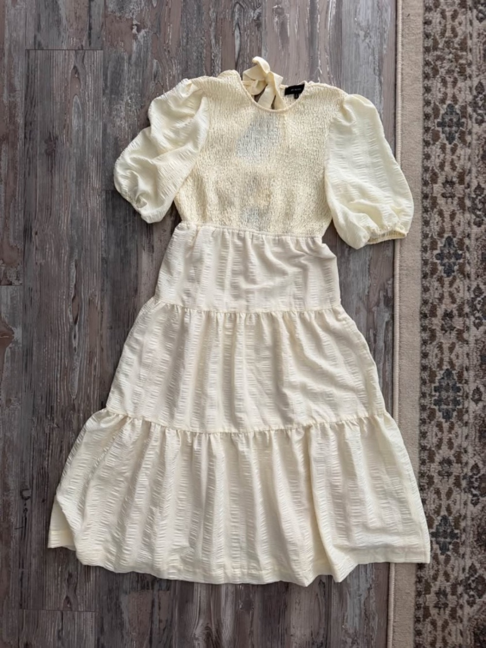 En Saison Smocked Midi Dress